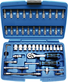 Socket sets 1/4'' (6,3 mm)