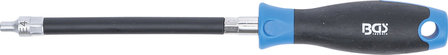 Flexible screwdriver with round handle E-profile