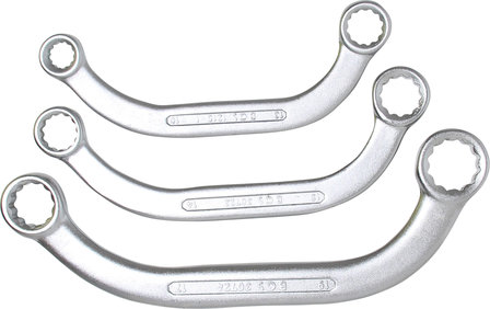 Obstruction Ring Spanner Set 10x13 - 17x19 mm 3 pcs