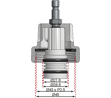 Adaptor No. 16 for BGS 8027, 8098 for Mercedes-Benz