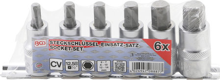 6-piece Internal Hexagon Bit Socket Set, 6-14 mm, 12.5 (1/2)