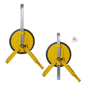 Wheel clamp 13 - 16 inch with steel disc