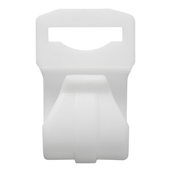 Tent clip for tent pole 20-25mm with slot white