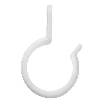 Tent clip for tent pole 20-25mm with slot white