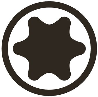 Bit (5/16) external hexagon T profile (for Torx)