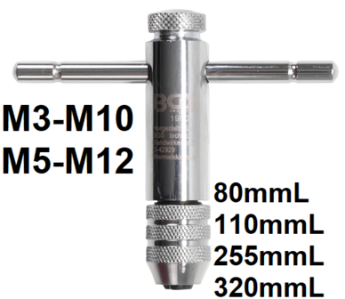 Tool Holder with Sliding Handle for Taps