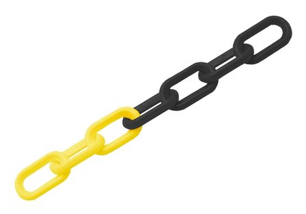 Ketting 8mm, yellow/black