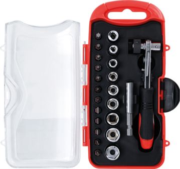 Bit / Socket Set with Bit Ratchet 23 pcs