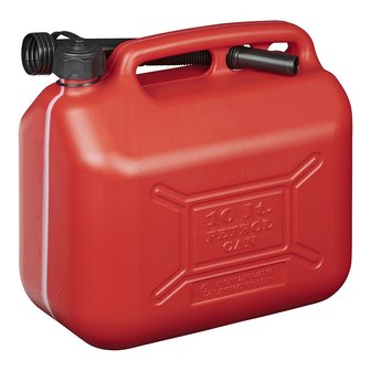 Fuel can 10L plastic red UN-approved