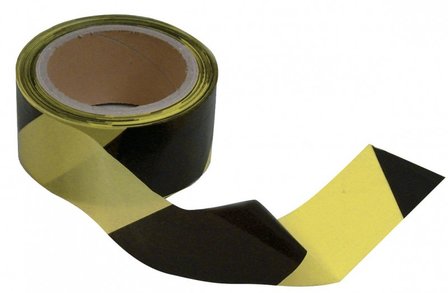 Ribbon outlet black-yellow 50mm
