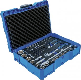 Socket Set (1/4) / (1/2) in system case BGS systainer&reg; 65 pcs