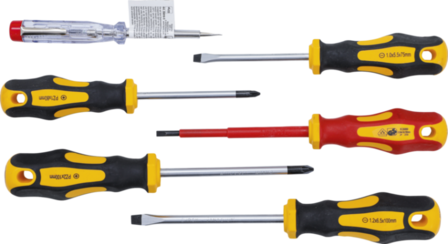 VDE Electrician&#039;s- / Screwdriver Set Slot SL / Cross Slot PZ 6 pcs