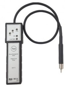 Electronic brake fluid tester for DOT 4