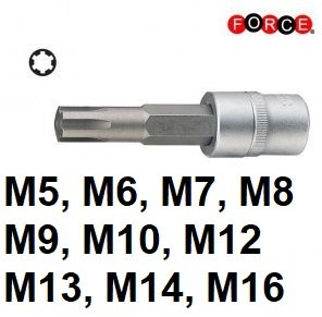 1/2 Ribe socket bit (100mmL)