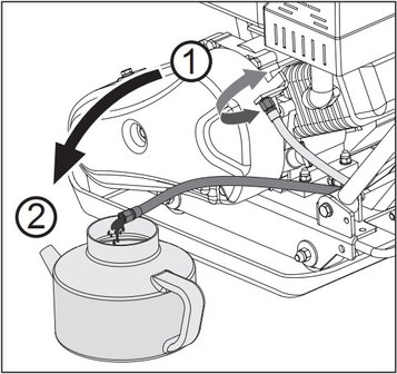 Vibratory plate with petrol engine 8.2kn