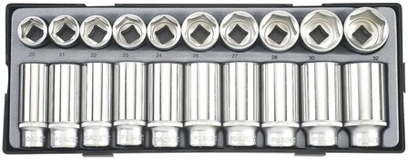 1/2 Socket set 20pc