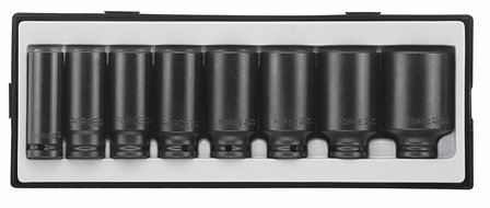 1/2 12pt. Deep impact socket set 8pc