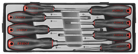Screwdriver set Slotted &amp; Phillips 8pc