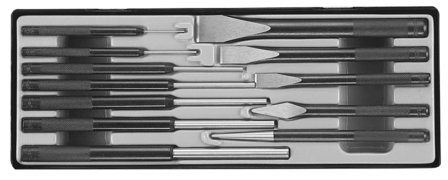 Chisel &amp; pin punch set 12pc