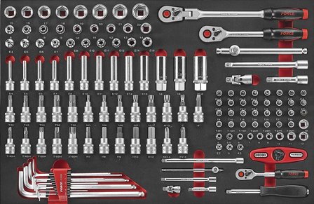 Foam 1/4 -3/8 Socket Combination set 133pc