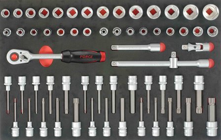 Foam 1/2 Socket Combination set 61pc