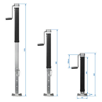 Support leg, swivelling, Heavy Duty SH64/7000