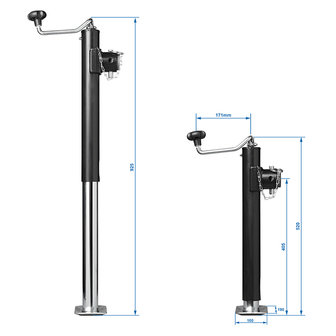 Support leg can be turned out Heavy Duty TH52/2000