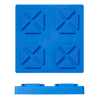 Underlay plates stackable 21x21x3.3cm - set of 4