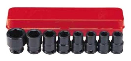 3/8 Impact socket set SAE 8pc