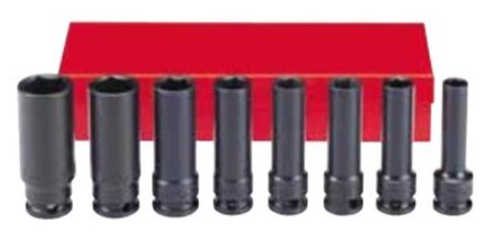 3/8 Impact deep socket set SAE 8pc