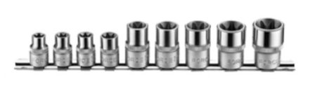 1/2 Star socket set 9pc