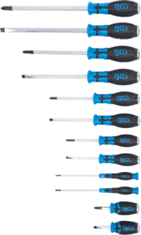 Screwdriver Set with 6.3 mm (1/4) Internal Square 12 pcs