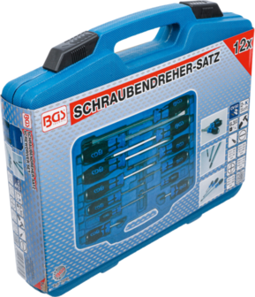 Screwdriver Set with 6.3 mm (1/4) Internal Square 12 pcs