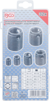 Thread Insert Assortment self-tapping 32-pcs