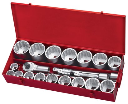 1 12pt. Socket set 21pc