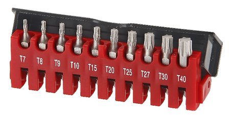 1/4 Star tamperproof bit set 10pc