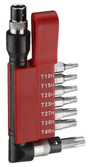 1/4 Star tamperproof bit set 8pc