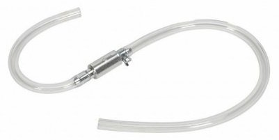 Brake bleeder hose with one-way check valve