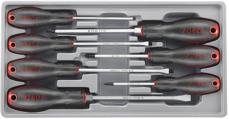 Screwdriver set Slotted &amp; Phillips 7pc