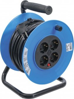 Cable Reel 25 m 3x1,5 mm&sup2; 4 Socket Outlets IP 20 3000 W