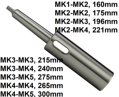 Extension sleeve morse cone DIN2187