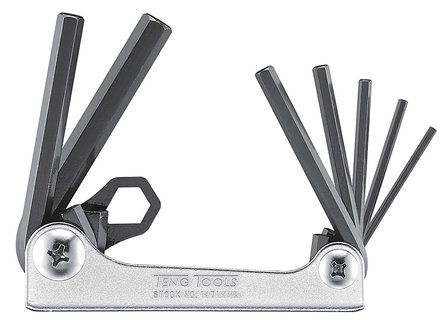 Allen key set in book form