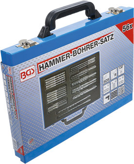 Hammer Drill Set SDS shaft carbide tipped 4 - 12 mm 56 pcs
