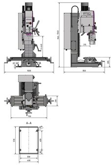 Drill cutter 450x200x460 mm