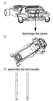 Hydraulic Garage Jack with Foot-operated 2.5-Ton