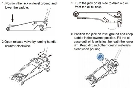 Hydraulic Garage Jack with Foot-operated 2.5-Ton