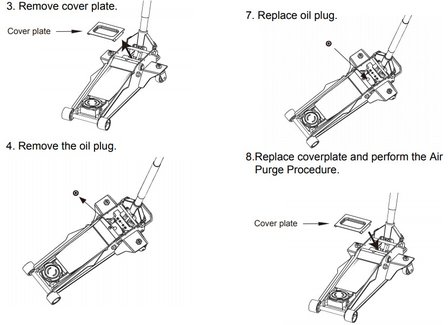 Hydraulic Garage Jack with Foot-operated 2.5-Ton