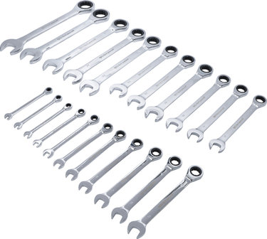 Ratchet Combination Wrench Set 6 - 32 mm 22 pcs