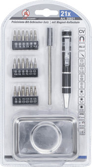 Precision Screwdriver Bit Set with Magnetic Shell 21 pcs