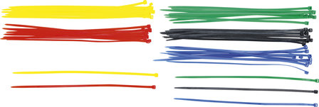 Cable Tie Assortment coloured 4.8 x 300 mm 50 pcs